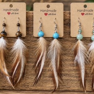 Handcrafted Feather Earrings